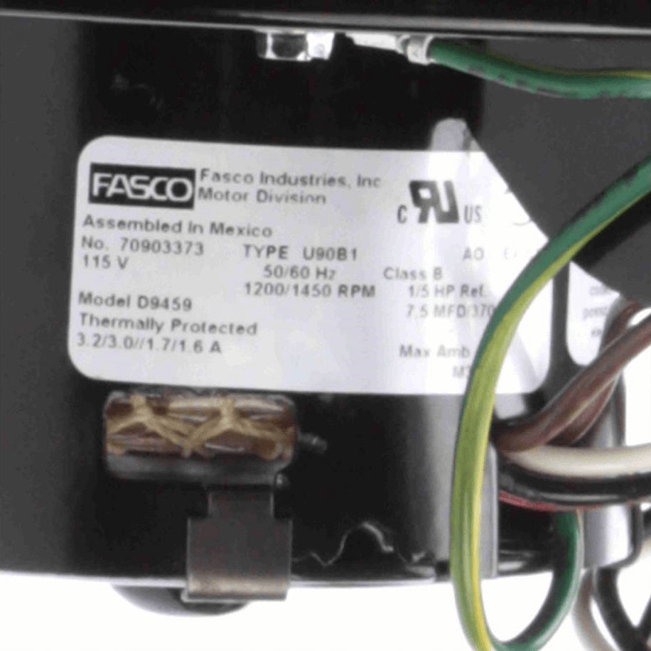 Fasco Rectangular Outlet Permanent Split Capacitor Centrifugal Blower, 115 Volts, Flange: Yes - D9459