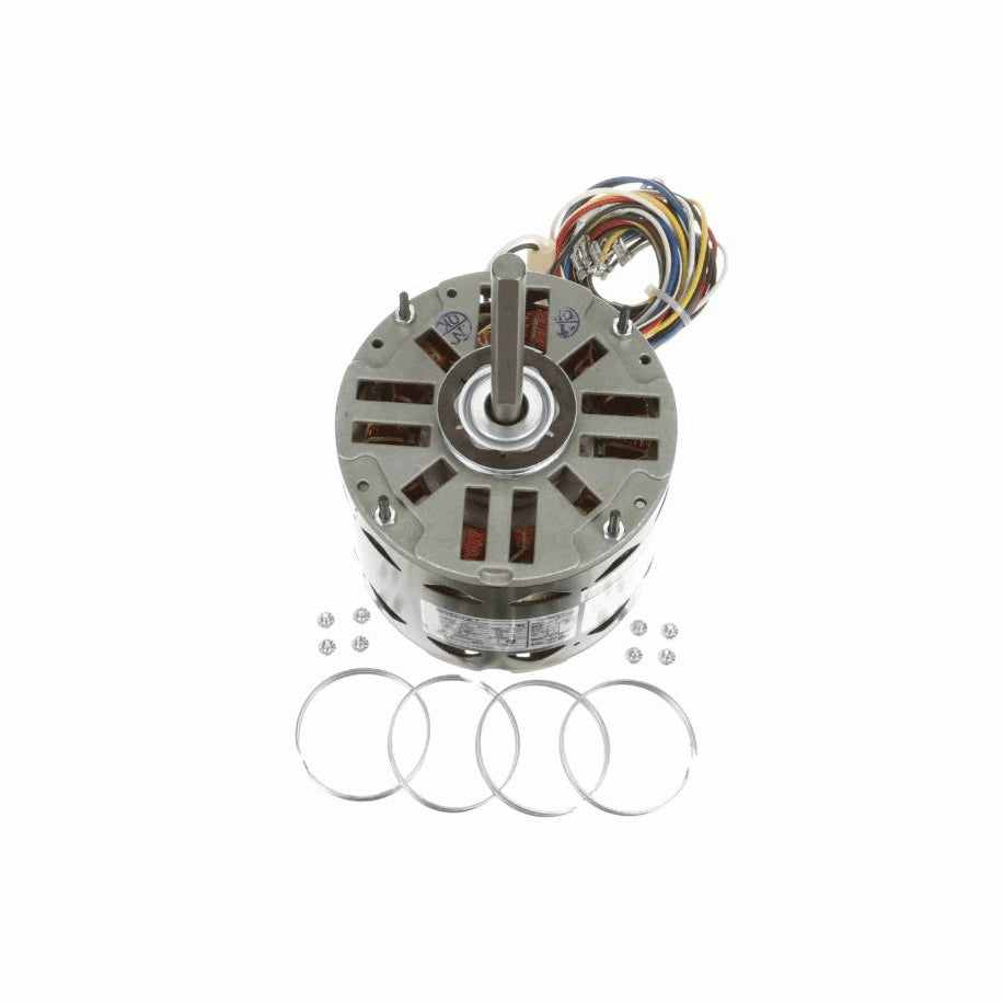 Century MASTERFIT Fan and Blower Motor, 1/2 MAX HP, 1 Ph, 60 Hz, 208-230 V, 1075 RPM, 4 Speed, 48 Frame, OPEN - FD6000