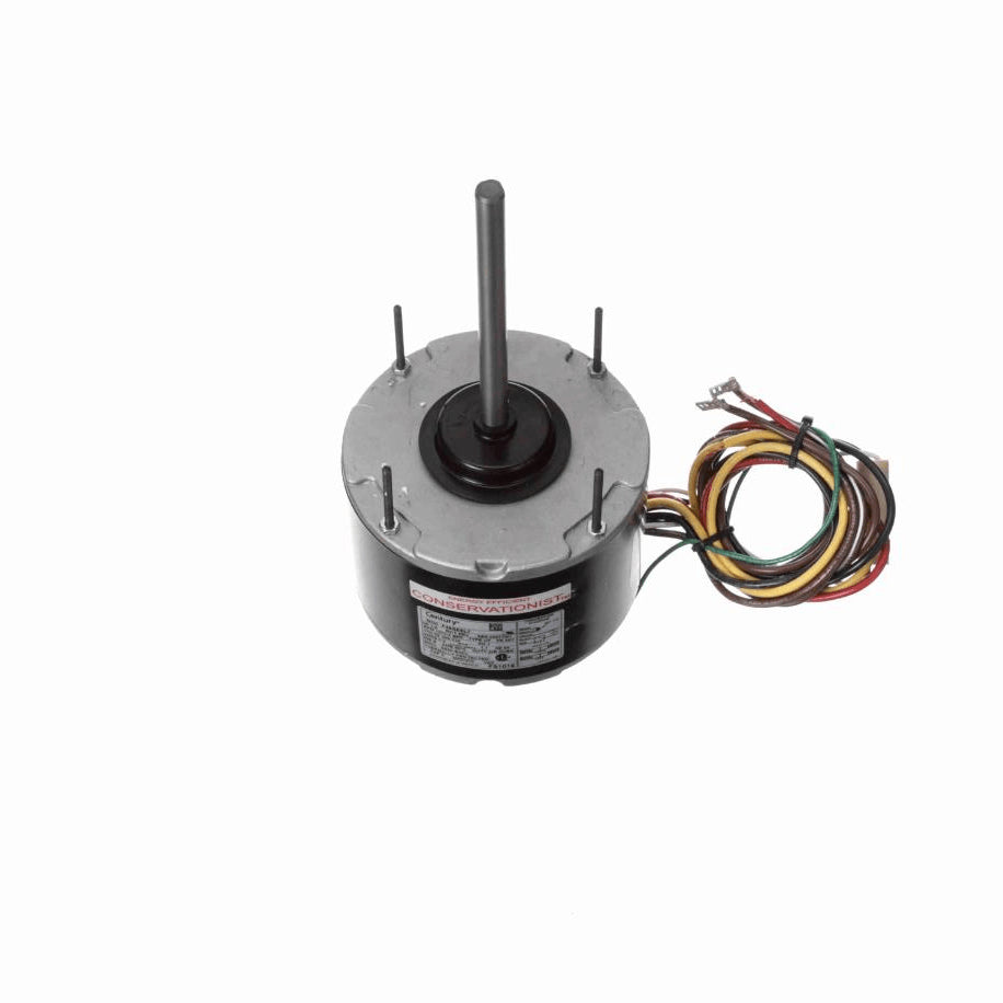 Century Condenser Fan Motor, 1/6 HP, 1 Ph, 60 Hz, 208-230 V, 1075 RPM, 2 Speed, 48 Frame, SEMI ENCLOSED - FS1016