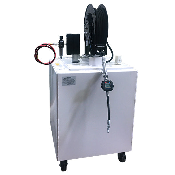 American Lube 120BCDW-R25P 120-Gallon Double-Wall Cube Tank Package on Casters