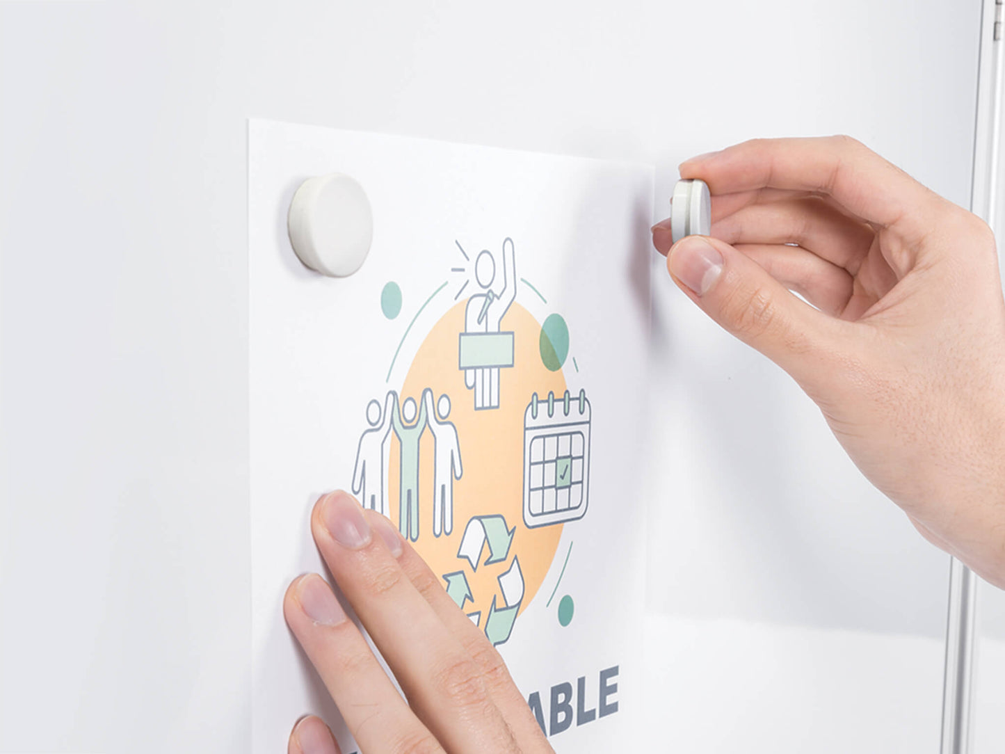 MasterVision BIM141609 Antimicrobial Magnets