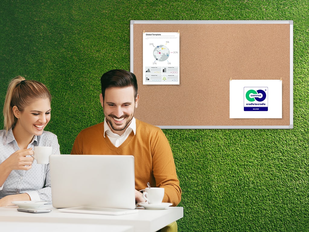 MasterVision CA031790 Earth Series Cork Board Aluminum Frame