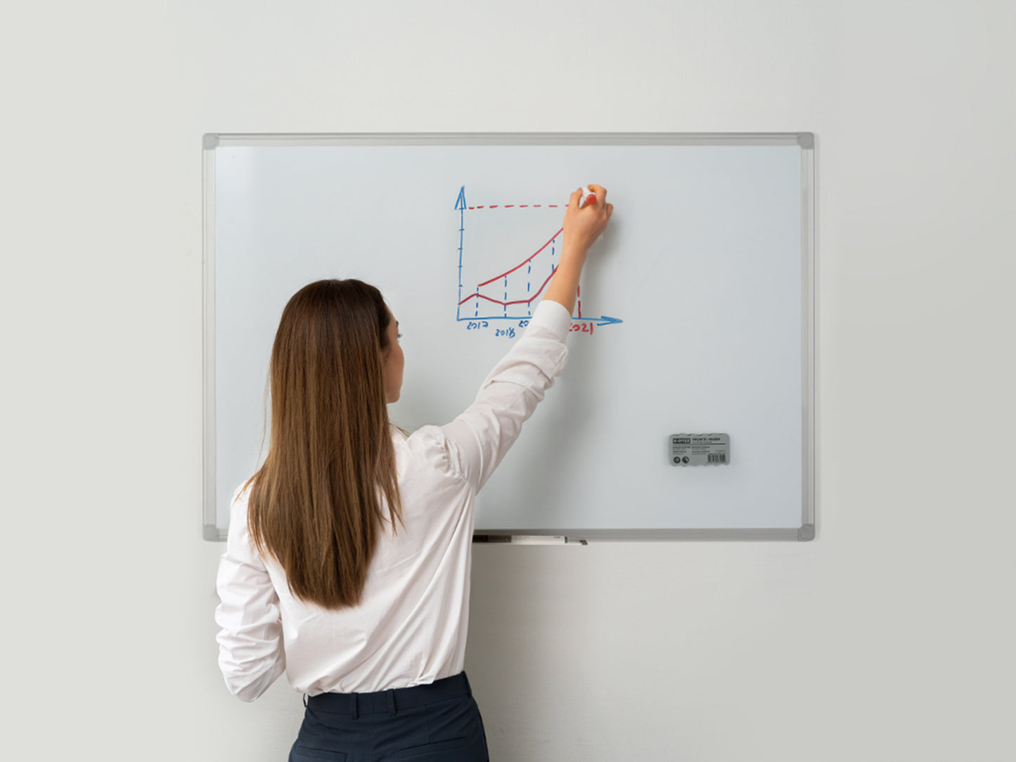 MasterVision CR0820790 Earth Series Magnetic Porcelain Whiteboard
