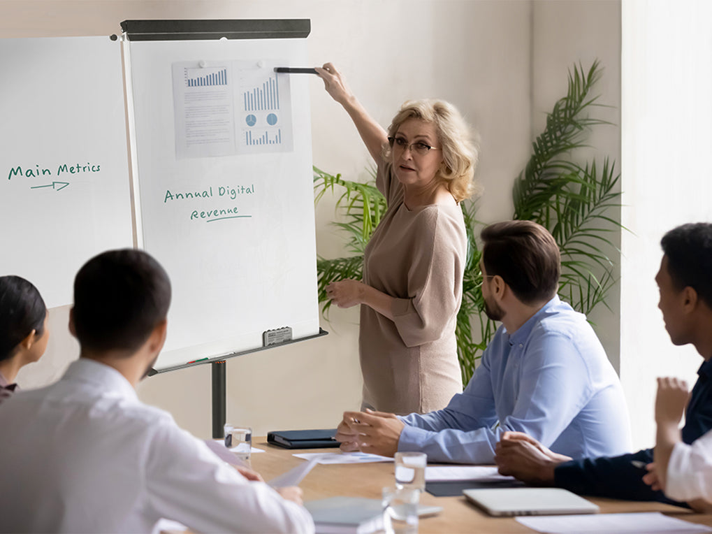 MasterVision EA4806156 Magnetic Steel Multi-Use Mobile Easel