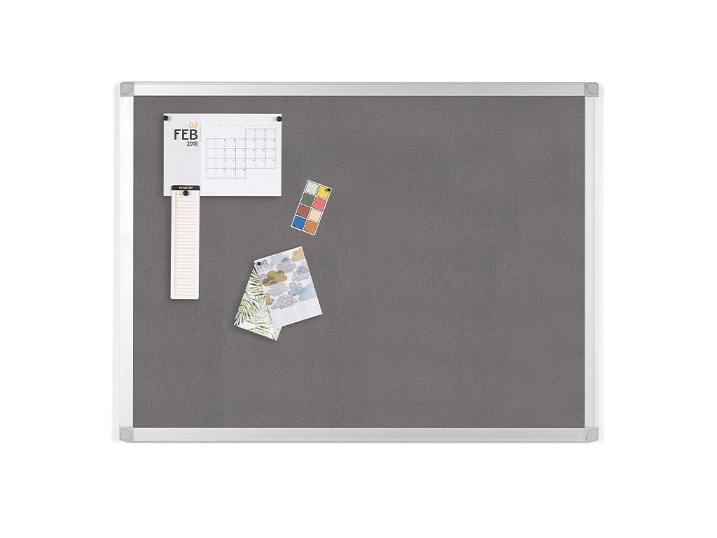 MasterVision FA03429214 Ayda Gray Felt Bulletin Board