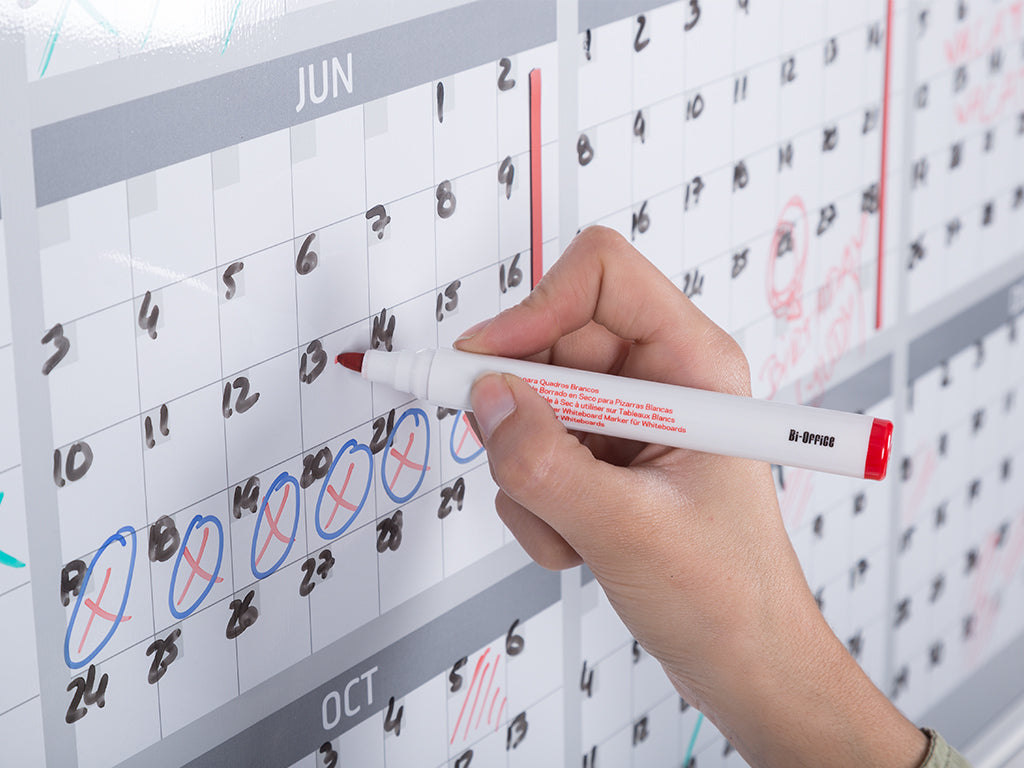 MasterVision GA03106830 12 Month Yearly Magnetic Dry-Erase Planner
