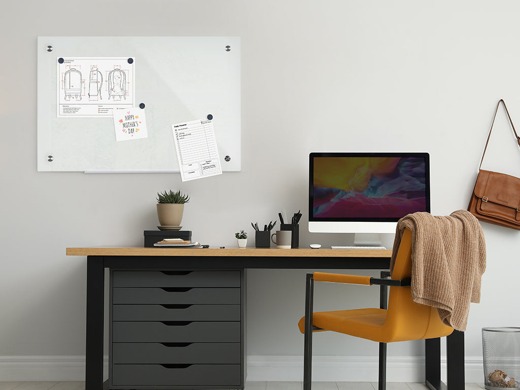 MasterVision GL080107 River Glass Magnetic Dry-Erase Board