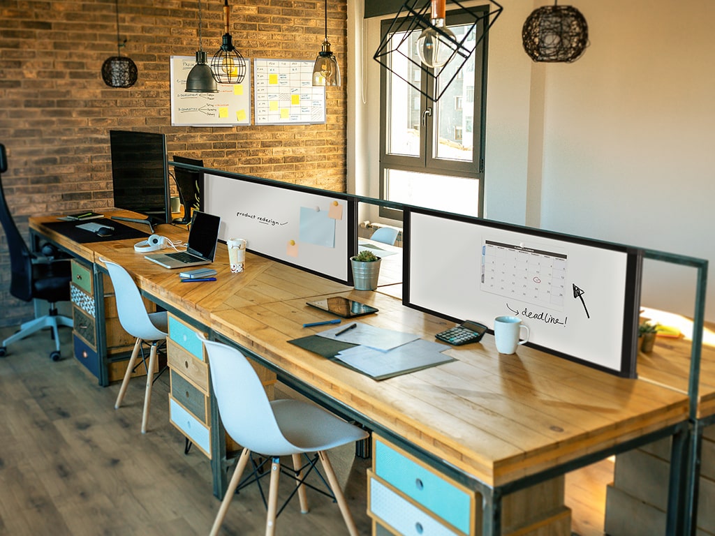 MasterVision MA10007705 Cubicle Workstation Magnetic Steel Whiteboard