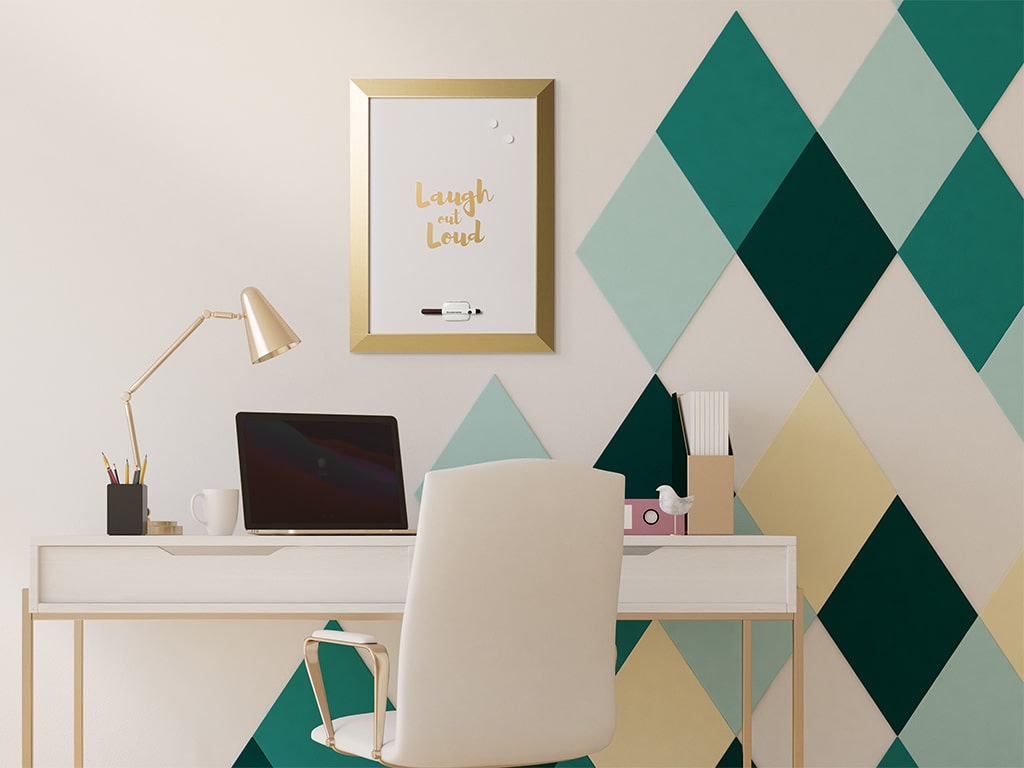 MasterVision MM04444612 Gold Kamashi Dry Erase "Lol" Quote Board