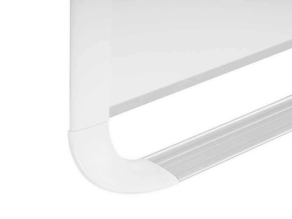 MasterVision MVI050205 Mvi Series Magnetic Steel Whiteboard - White Frame