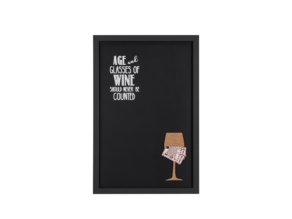 MasterVision PM0327168 Vino Combo Quote Chalkboard