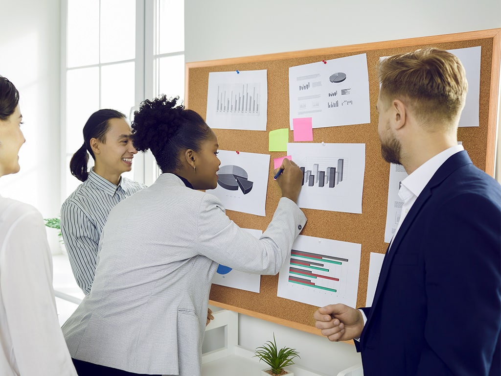 MasterVision SF362001233 Maya Series Cork Board Wood Finish Frame