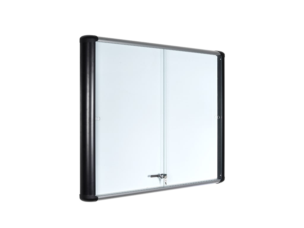 MasterVision VT640109630 Magnetic Sliding Doors Enclosed Board