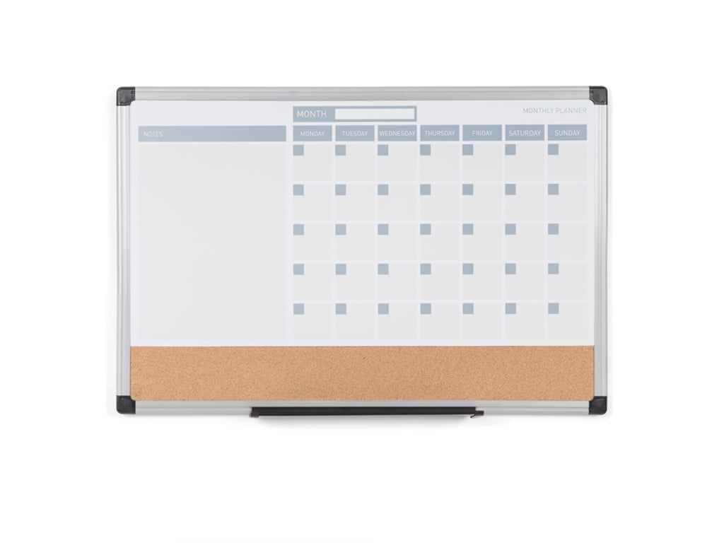 MasterVision MB3507186 3-In-1 Monthly Magnetic Planner
