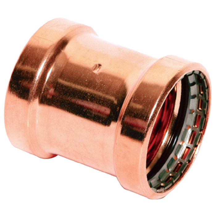 Legend Valves 450-511P 4" LegendPress Copper Large Diameter Coupling with Stop
