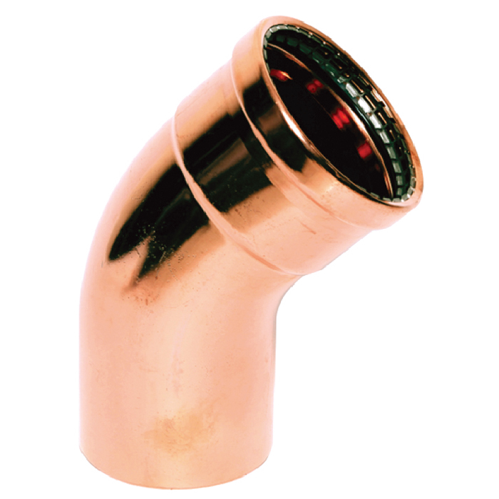 Legend Valves 450-071P 4" LegendPress Copper Large Diameter 45° Press x FTG Street Elbow