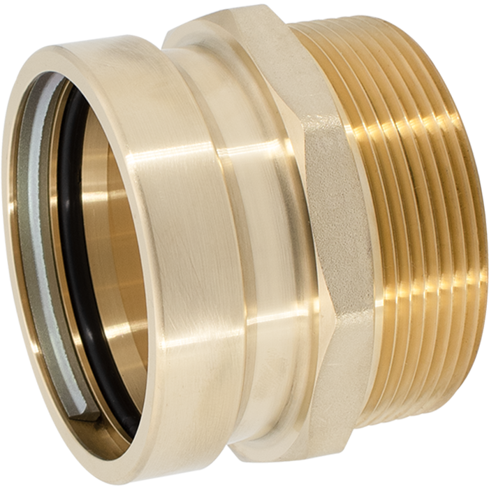 Legend Valves 450-760P 3" LegendPress No Lead DZR Forged Brass Large Diameter MNPT Adapter