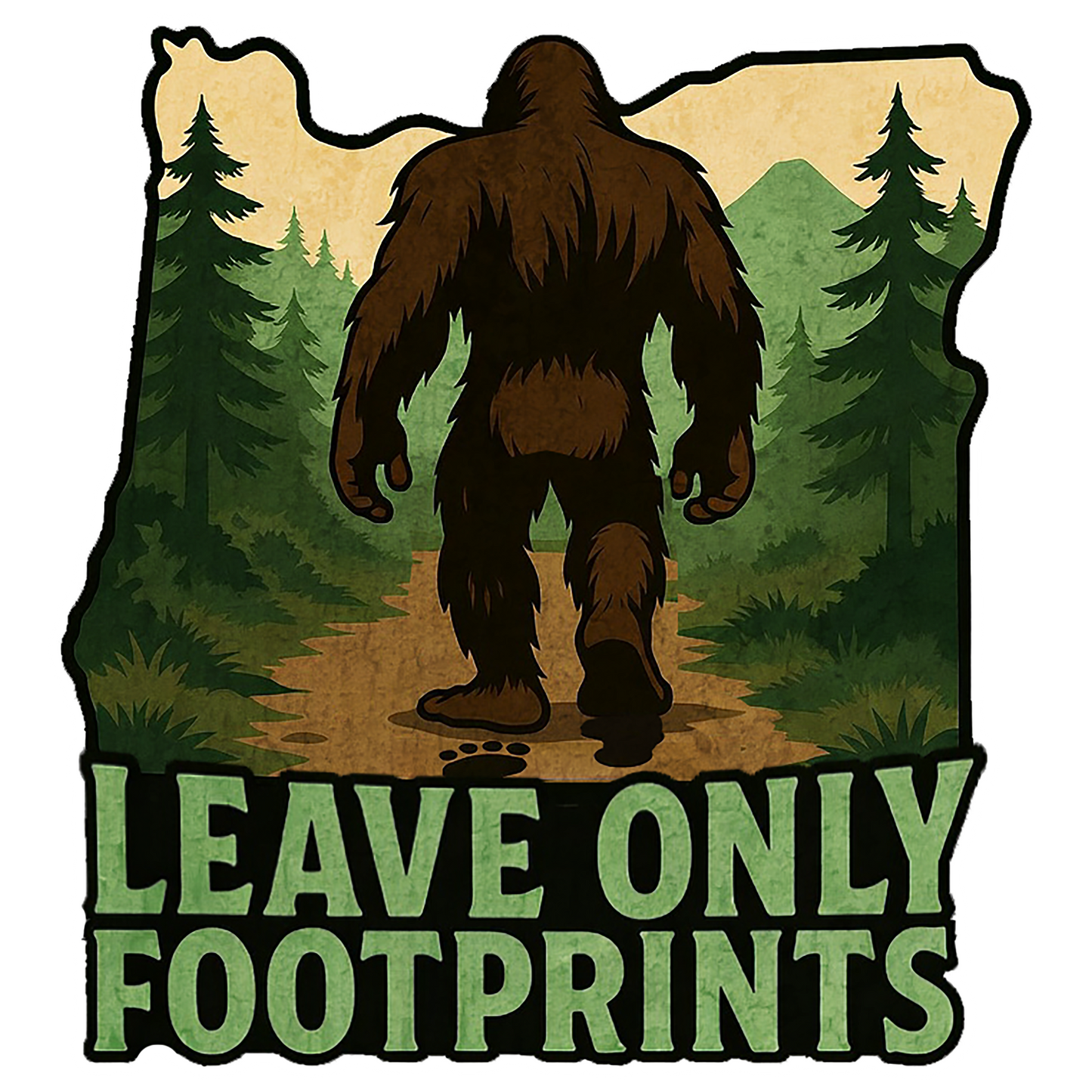 Paradise Clay IHS-10P-081 LOF Oregon - Vinyl Sticker (10 Pack)