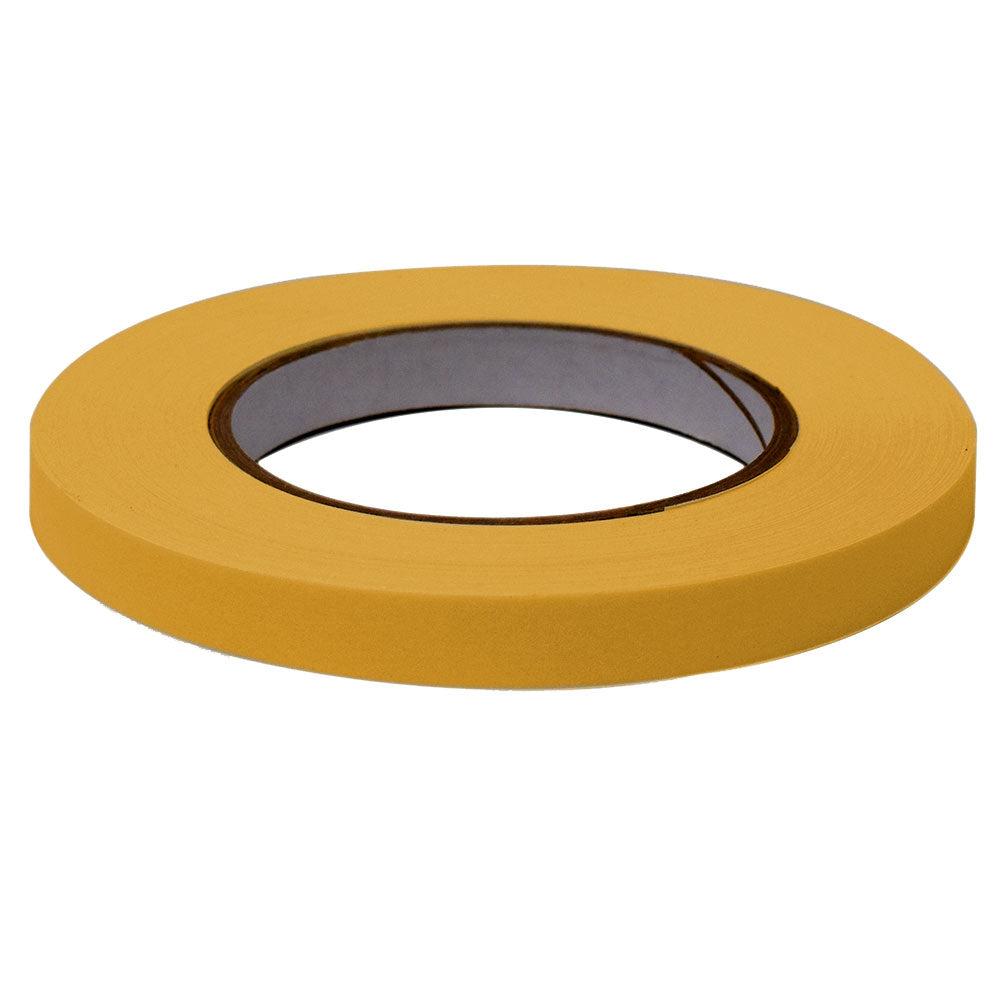 Globe Scientific LT-05X60T Labeling Tape 1/2" x 60yd per Roll 6 Rolls/Case Tan