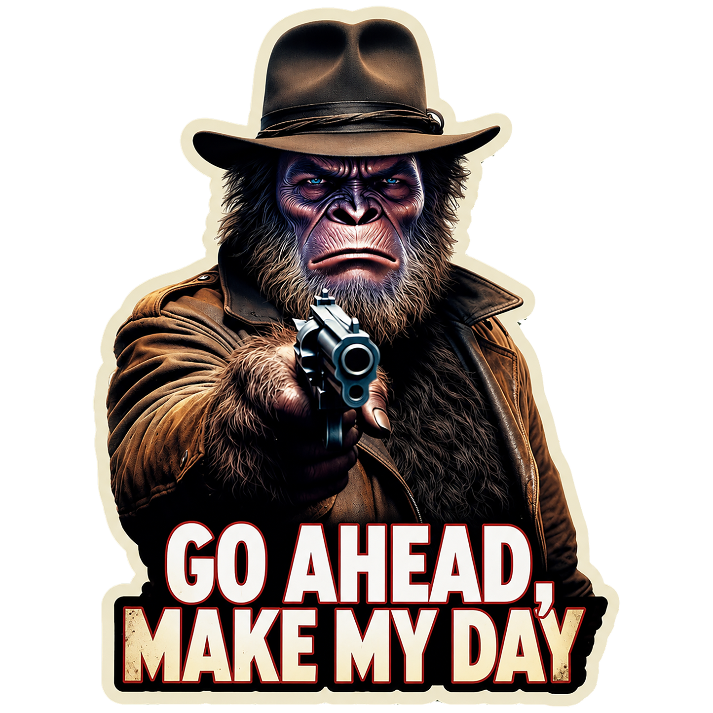 Paradise Clay IHS-10P-106 Make My Day Squatch - Vinyl Sticker (10 Pack)