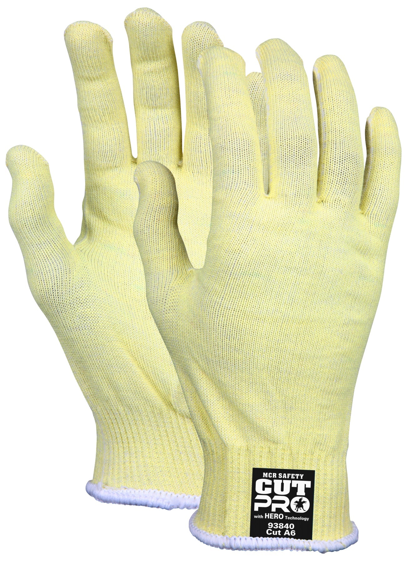 MCR Safety 93840XL MCR Safety Cut Pro® with Hero™ Technology 13-Gauge Regular Weight Shell Made with ARX® Aramid Fibers Uncoated Cut Resistant Work Gloves (1 DZ)