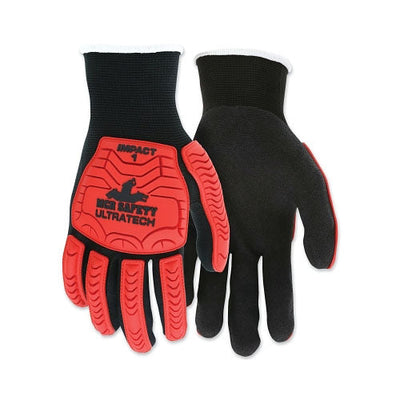 MCR SAFETY UT1950XL MCR Safety UT1950 UltraTech Impact Level 1 Mechanics Knit Gloves