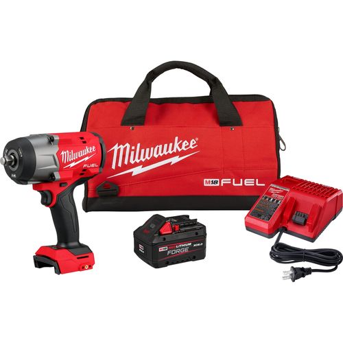Milwaukee Tool 2967-21F M18 FUEL 1/2" High Torque Impact Wrench w/ Friction Ring REDLITHIUM FORGE Kit, 1 EA