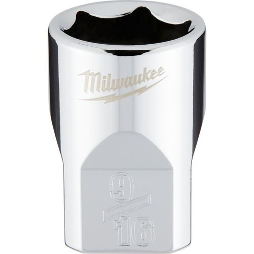 Milwaukee Tool 45-34-9065 3/8" Drive 9/16" SAE Socket with FOUR FLAT Sides, 1 EA