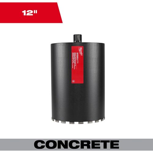 Milwaukee Tool 48-17-5120 12" DIAMOND ULTRA Wet Core Bit, 1 EA