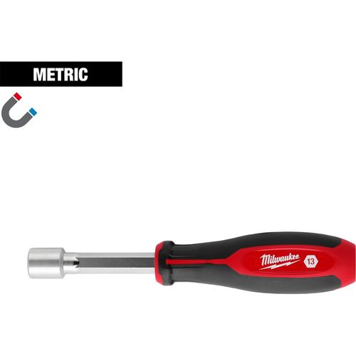Milwaukee Tool 48-22-2567 13mm HollowCore Magnetic Nut Driver, 1 EA