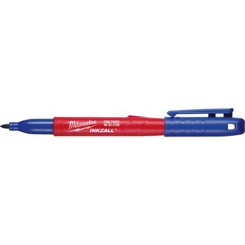 Milwaukee Tool 48-22-3180 INKZALL Blue Fine Point Marker, 36 EA/PK