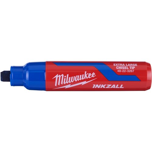 Milwaukee Tool 48-22-3267 INKZALL (12) Extra Large Chisel Tip Blue Marker, 12 EA/PK