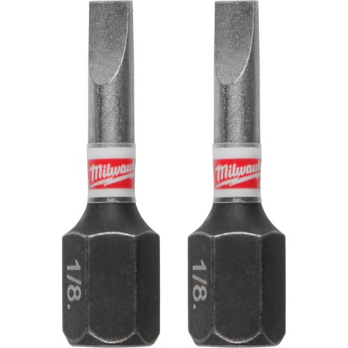 Milwaukee Tool 48-32-4116 SHOCKWAVE Impact Duty 1" Slotted 1/8" Insert Bits, 25 EA/PK