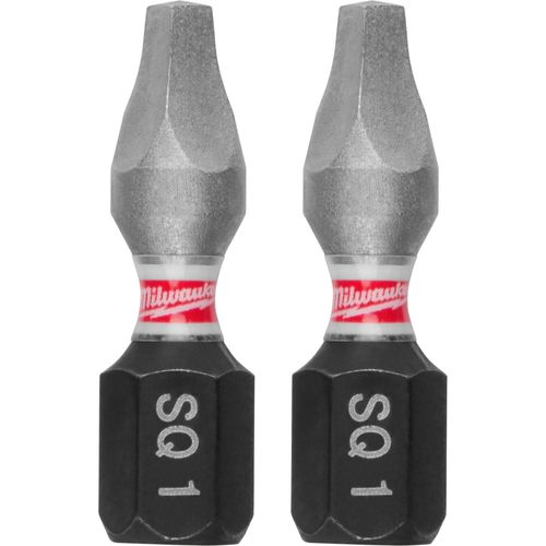 Milwaukee Tool 48-32-4161 SHOCKWAVE Impact Duty 1" Impact Duty Square Recess #1 Insert Bits, 25 EA/PK