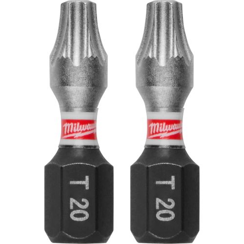 Milwaukee Tool 48-32-4414 SHOCKWAVE Impact Duty 1" TORX T20 Insert Bits, 2 EA/ST