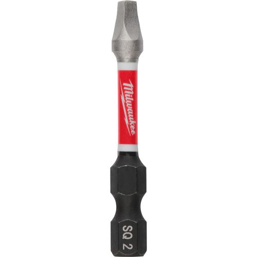 Milwaukee Tool 48-32-4606 SHOCKWAVE Impact Duty 2" Square Recess #2 Power Bits, 1 PK