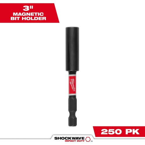 Milwaukee Tool 48-32-4803 SHOCKWAVE Impact Duty Magnetic Bit Holder, 250 EA/PK
