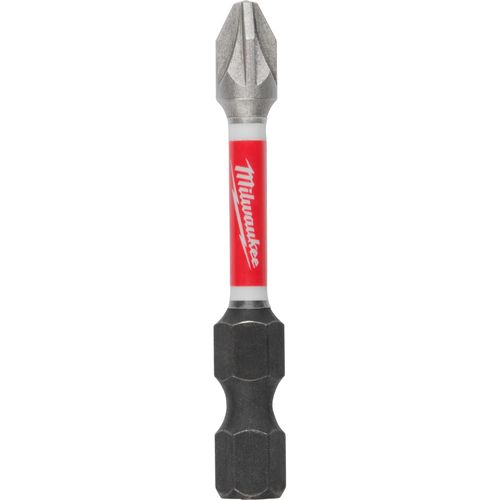 Milwaukee Tool 48-32-4832 SHOCKWAVE Impact Duty 2" Pozidriv #2 Power Bit, 3 EA/PK