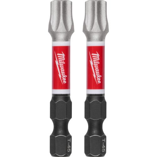 Milwaukee Tool 48-32-6000 SHOCKWAVE Impact Duty 2" T45 Impact Bits, 2 EA/PK