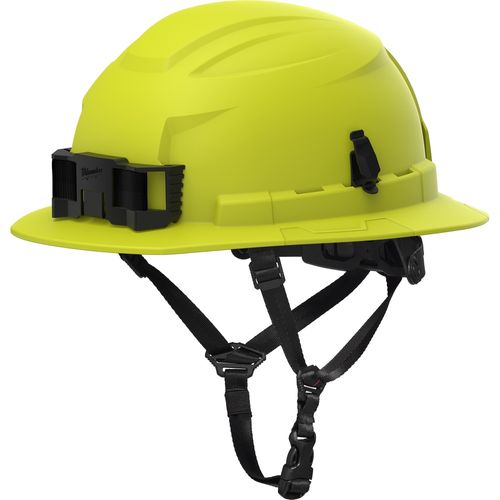Milwaukee Tool 48-73-1557 BOLT 4PT High Visibility Green Full Brim Non-Vented Safety Helmet - Type 2 Class E, 1 EA