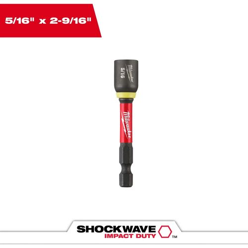 Milwaukee Tool 49-66-4833 SHOCKWAVE Impact Duty 5/16" x 2-9/16 Magnetic Nut Driver, 250 EA/PK
