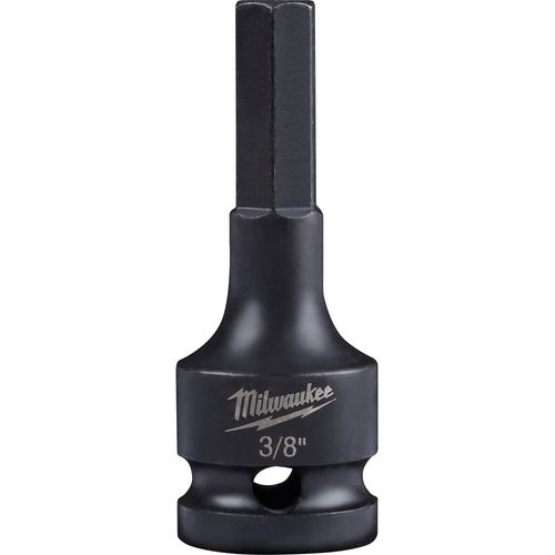 Milwaukee Tool 49-66-5142 SHOCKWAVE Impact Duty Lineman's 1/2" Drive 3/8" Hex Bit Socket, 1 EA