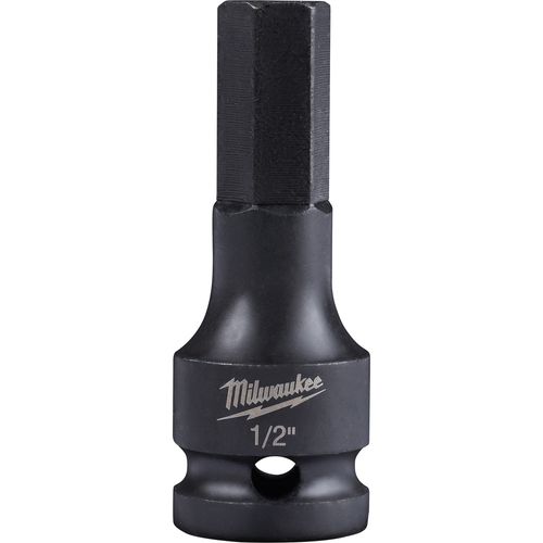 Milwaukee Tool 49-66-5144 SHOCKWAVE Impact Duty Lineman's 1/2" Drive 1/2" Hex Bit Socket, 1 EA