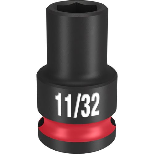Milwaukee Tool 49-66-6103 SHOCKWAVE Impact Duty 3/8" Drive 11/32" Standard 6 Point Socket, 1 EA