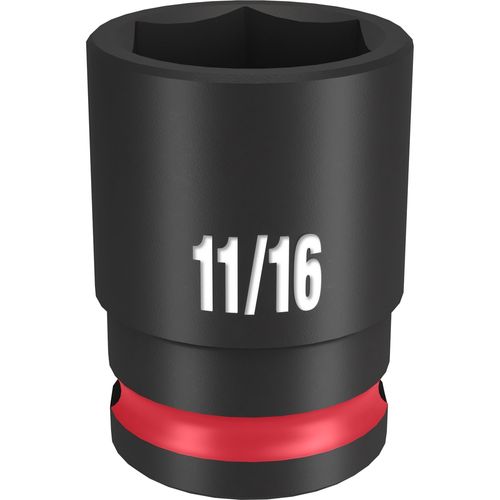 Milwaukee Tool 49-66-6109 SHOCKWAVE Impact Duty 3/8" Drive 11/16" Standard 6 Point Socket, 1 EA