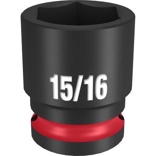 Milwaukee Tool 49-66-6209 SHOCKWAVE Impact Duty 1/2" Drive 15/16" Standard 6 Point Socket, 1 EA