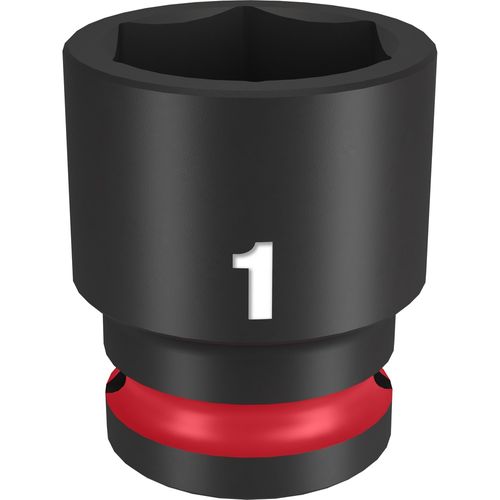 Milwaukee Tool 49-66-6210 SHOCKWAVE Impact Duty 1/2" Drive 1" Standard 6 Point Socket, 1 EA
