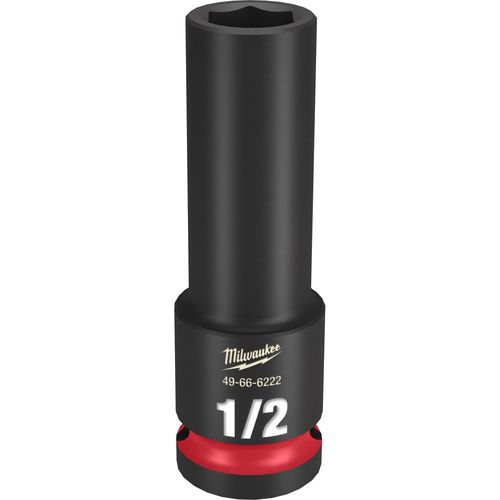 Milwaukee Tool 49-66-6222 SHOCKWAVE Impact Duty 1/2" Drive 1/2" Deep 6 Point Socket, 1 EA