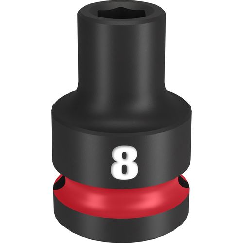 Milwaukee Tool 49-66-6240 SHOCKWAVE Impact Duty 1/2" Drive 8MM Standard 6 Point Socket, 1 EA