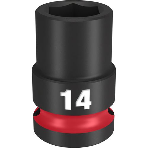 Milwaukee Tool 49-66-6246 SHOCKWAVE Impact Duty 1/2" Drive 14MM Standard 6 Point Socket, 1 EA